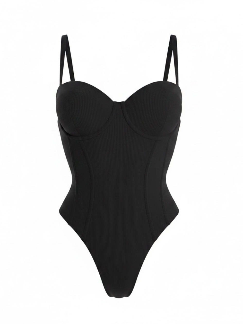 NWT TA3 Lushy Hi Cut black extra large black d/dd cup
